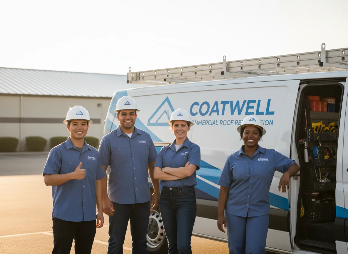 Commercial roof coating company in Tate, GA